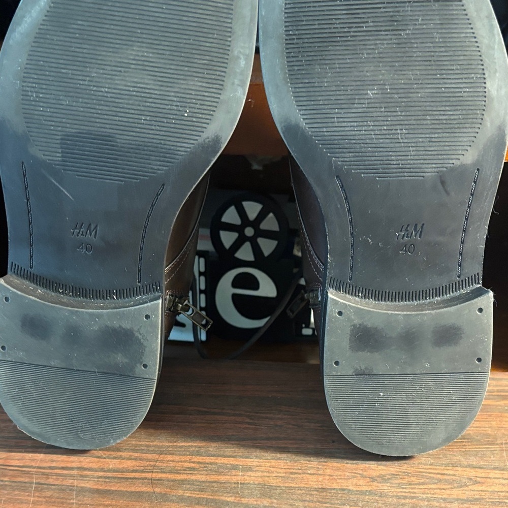 H&M Dark Brown Zip-up Ankle Boots - Picture 8 of 10